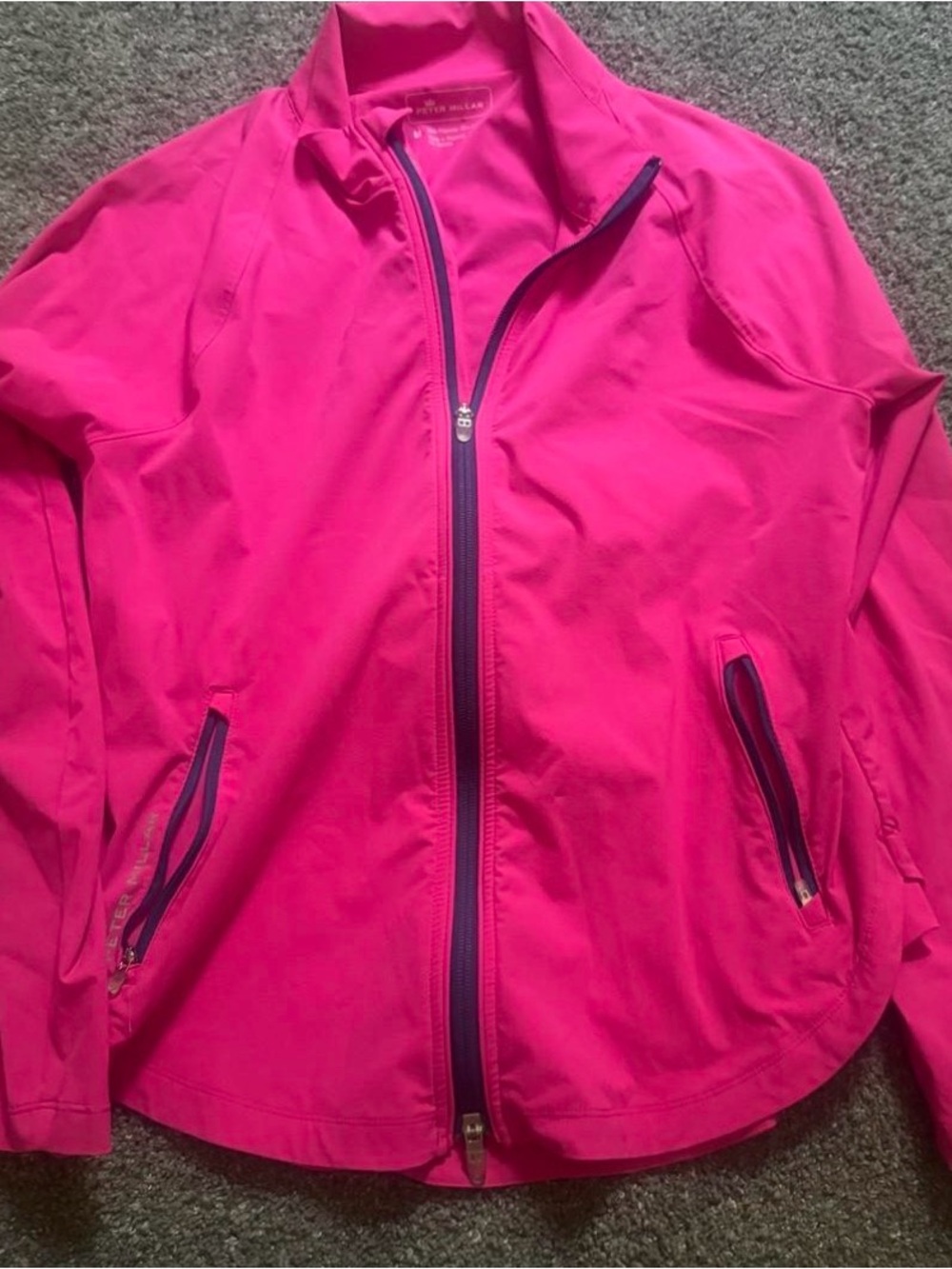 Women's Bright Pink Zip-Front Jacket